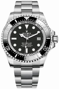 Replica 136660 Black Rolex Deepsea 44mm Mens Watch